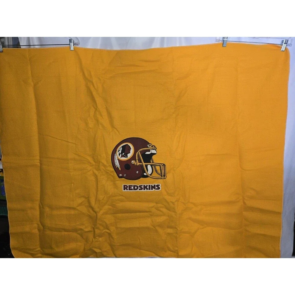 Washington Redskins Large Yellow Throw Blanket (T-AA)
